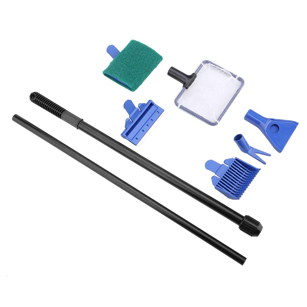 Aquarium Cleaning Kit 5 in 1 Retractable Stainless Steel Scraper A561683