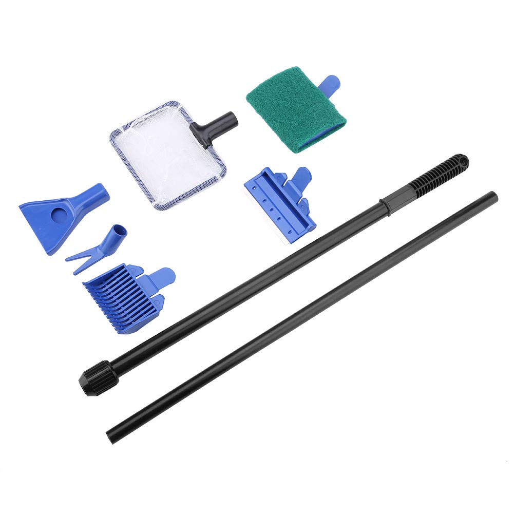 Aquarium Cleaning Kit 5 in 1 Retractable Stainless Steel Scraper A561683