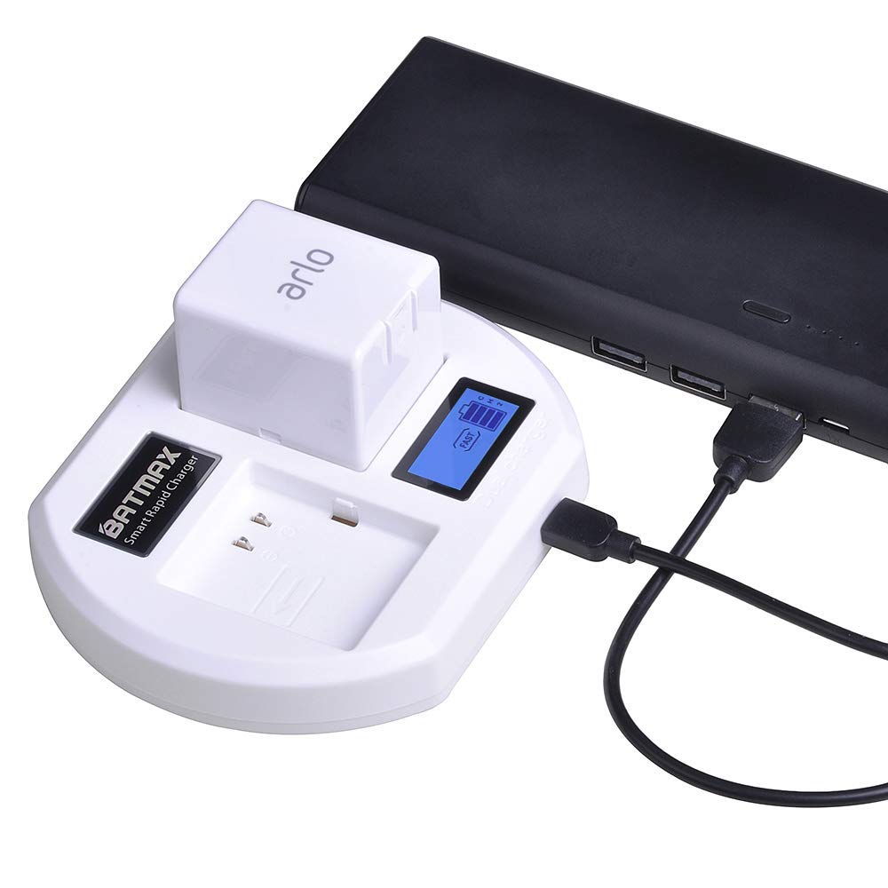 LCD USB Dual Battery Charging Station A7540