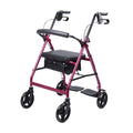 Heavy Duty Folding Aluminum Rollator Walker with Seat and Wheels G23734