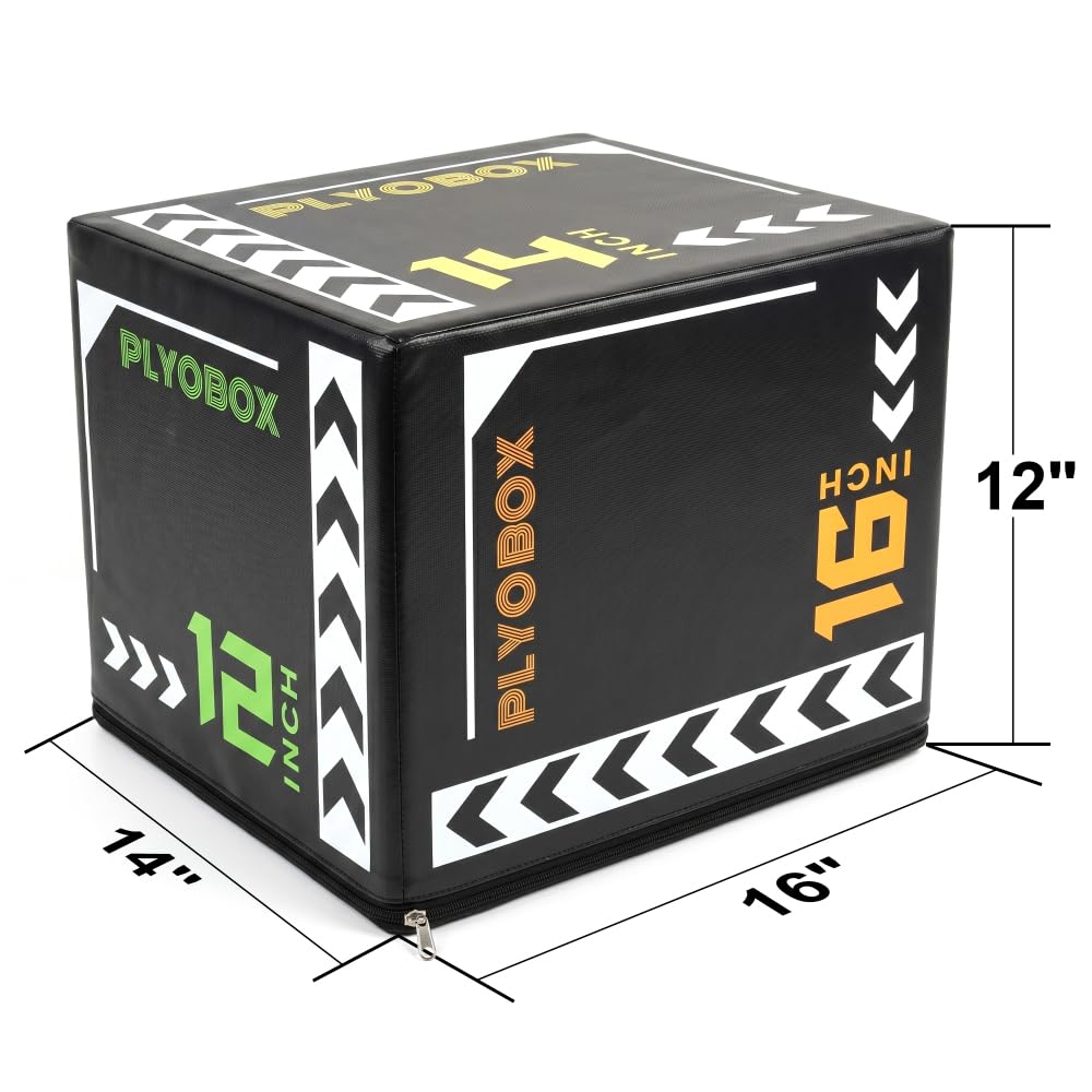 12/14/16 Inch 3-in-1 Plyometric Jump Box R4007