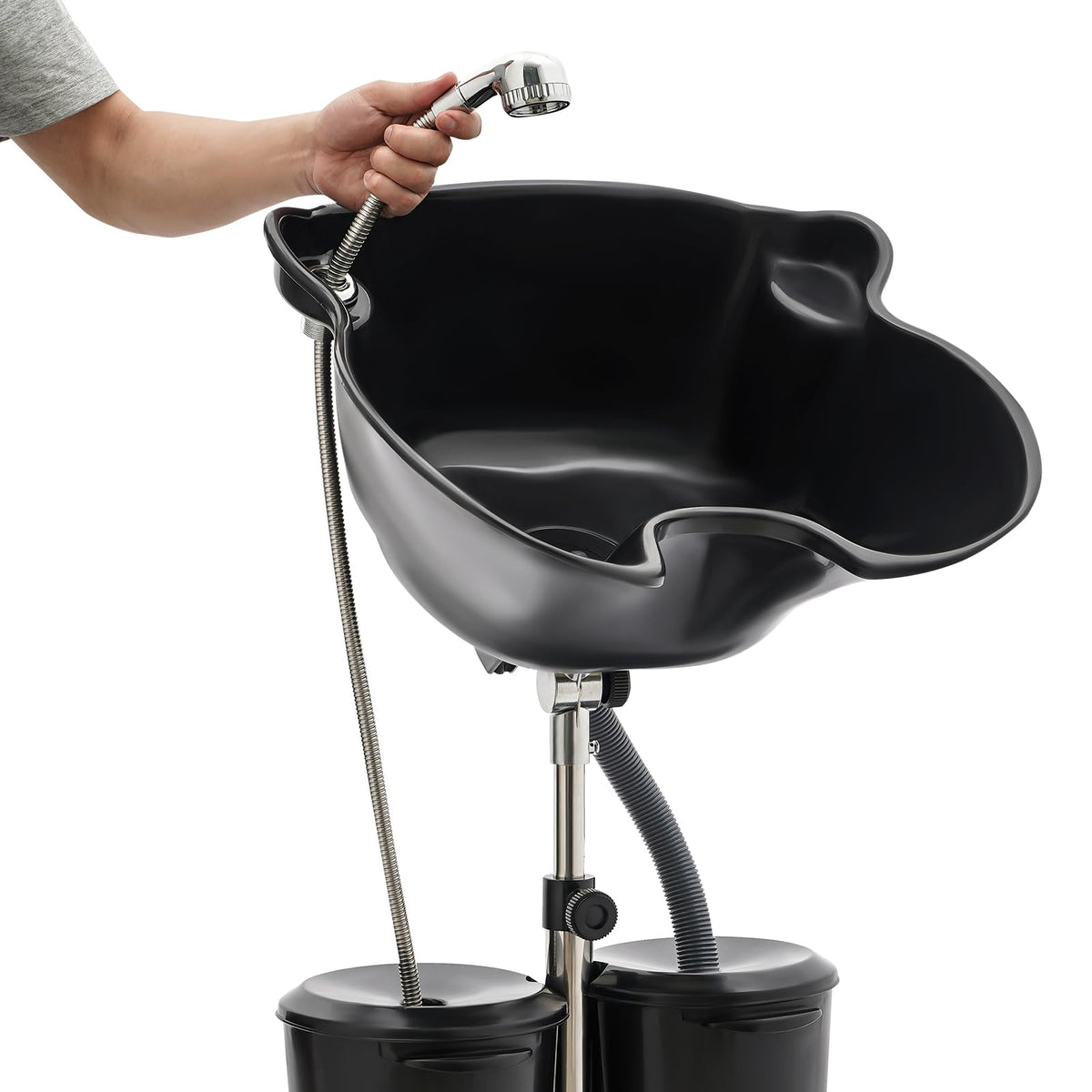 Portable Height Adjustable Plastic Shampoo Bowl N982740