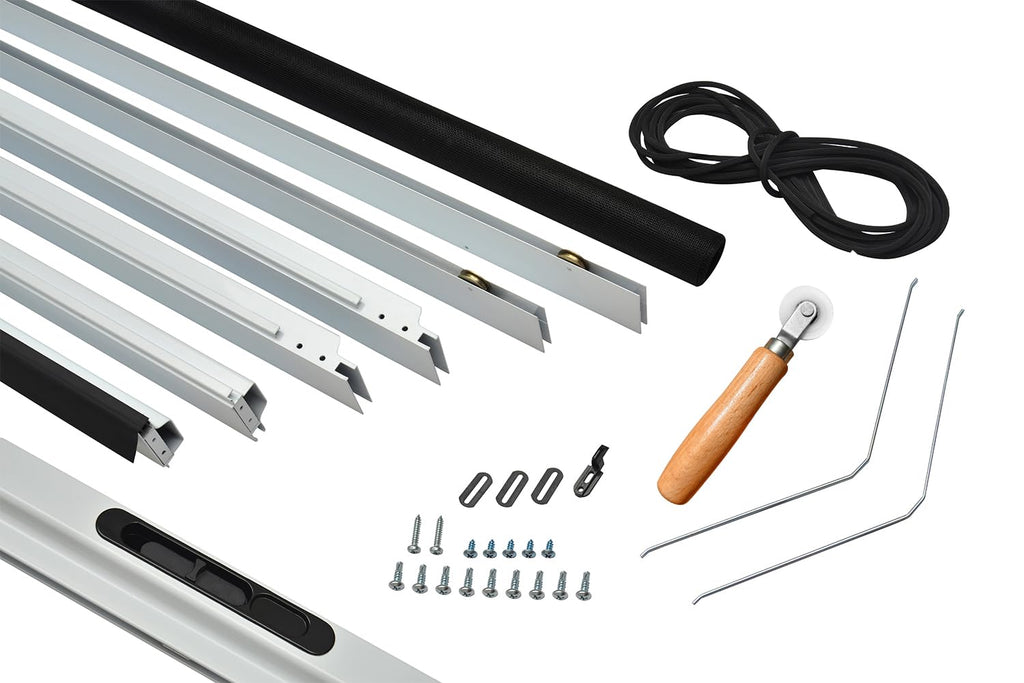 Heavy Duty Aluminum Sliding Screen Door Kit 36''x80'' V3266