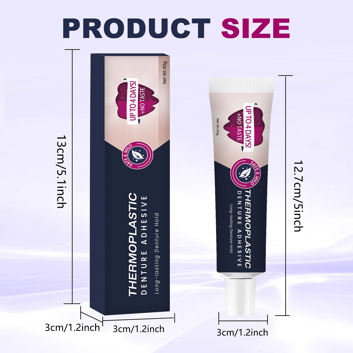 2Pcs Thermoplastic Denture Adhesive N495