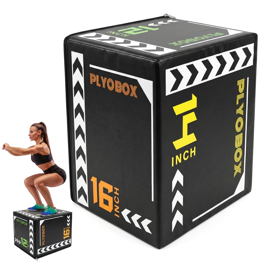12/14/16 Inch 3-in-1 Plyometric Jump Box R4007