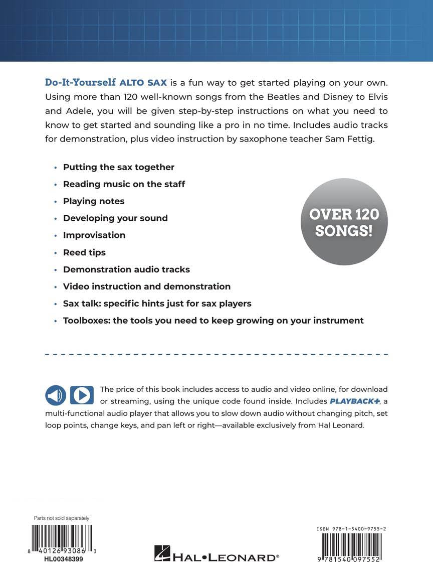 Alto Sax Beginner Guide with Online Audio and Video X620