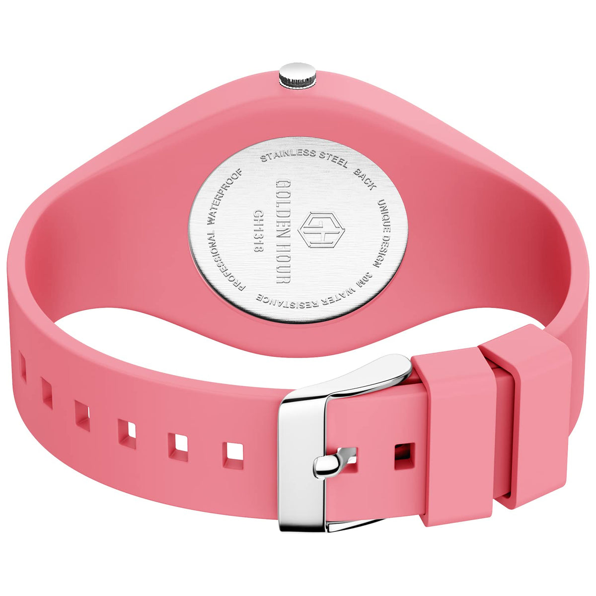 Waterproof Analog Unisex Watches Silicone Strap W359
