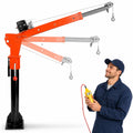 1100 LBS Truck Bed Crane with 3500 LBS 12V Electric Winch K3476