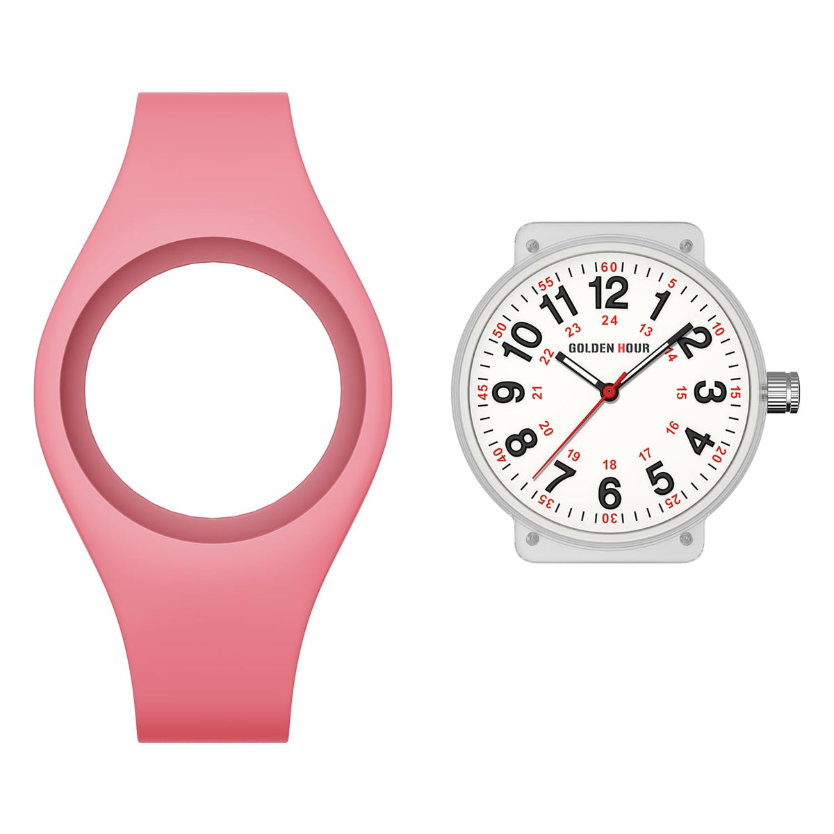 Waterproof Analog Unisex Watches Silicone Strap W359