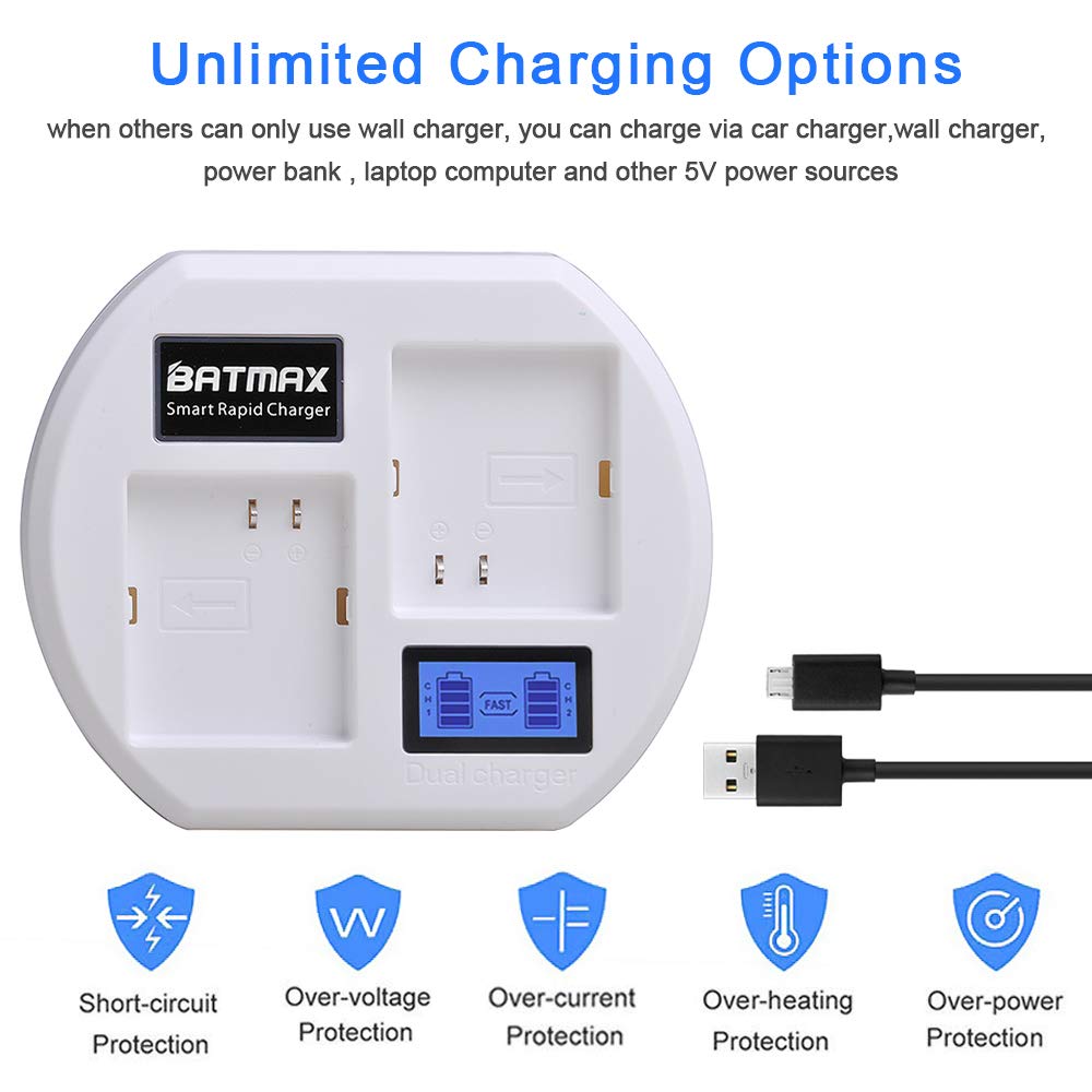 LCD USB Dual Battery Charging Station A7540