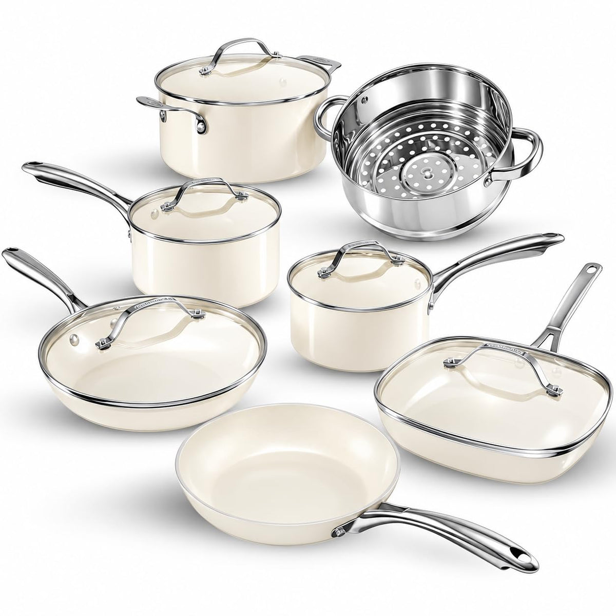12 Pc Ceramic Cookware Set R48783