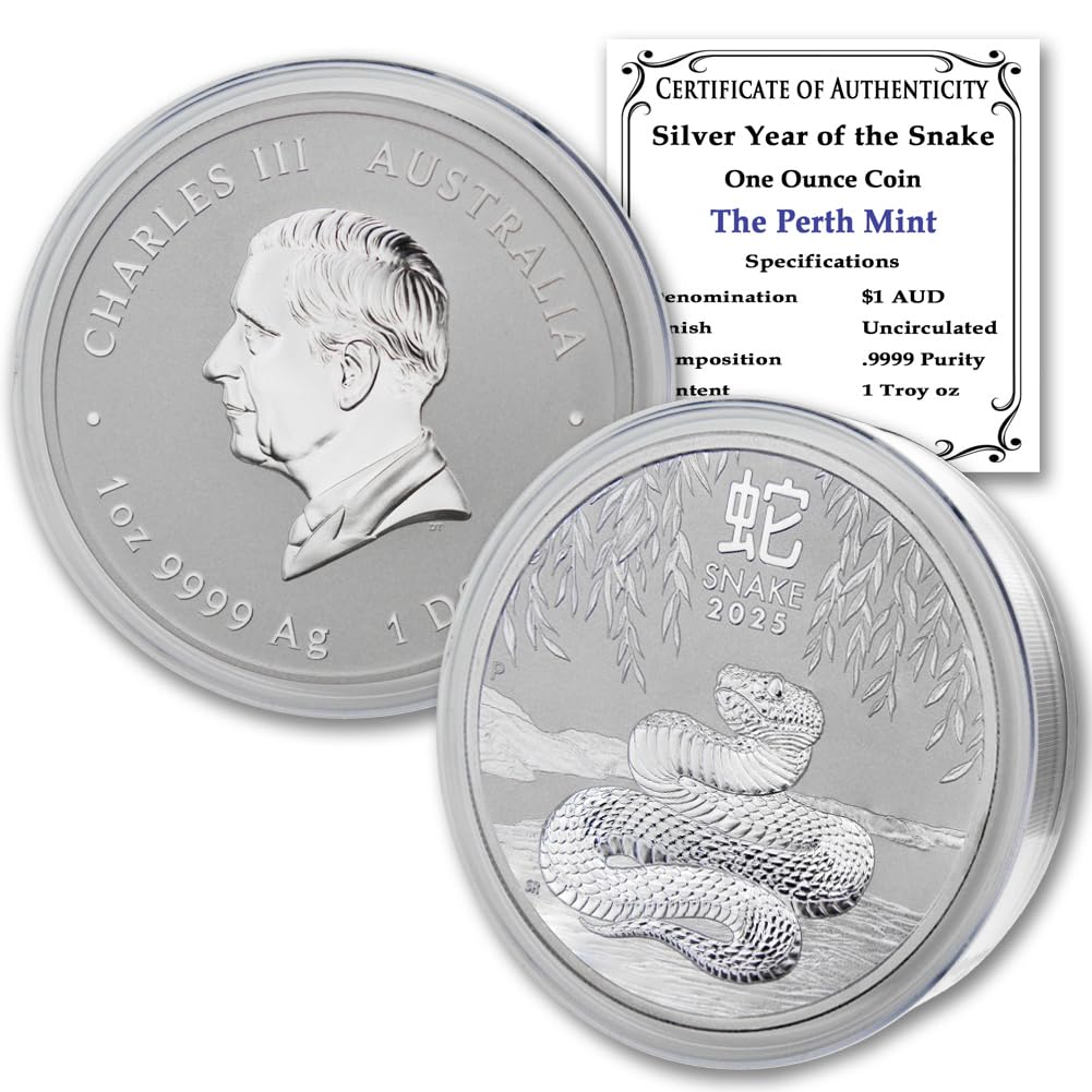1 oz Australian Silver Lunar Year of the Snake H191287