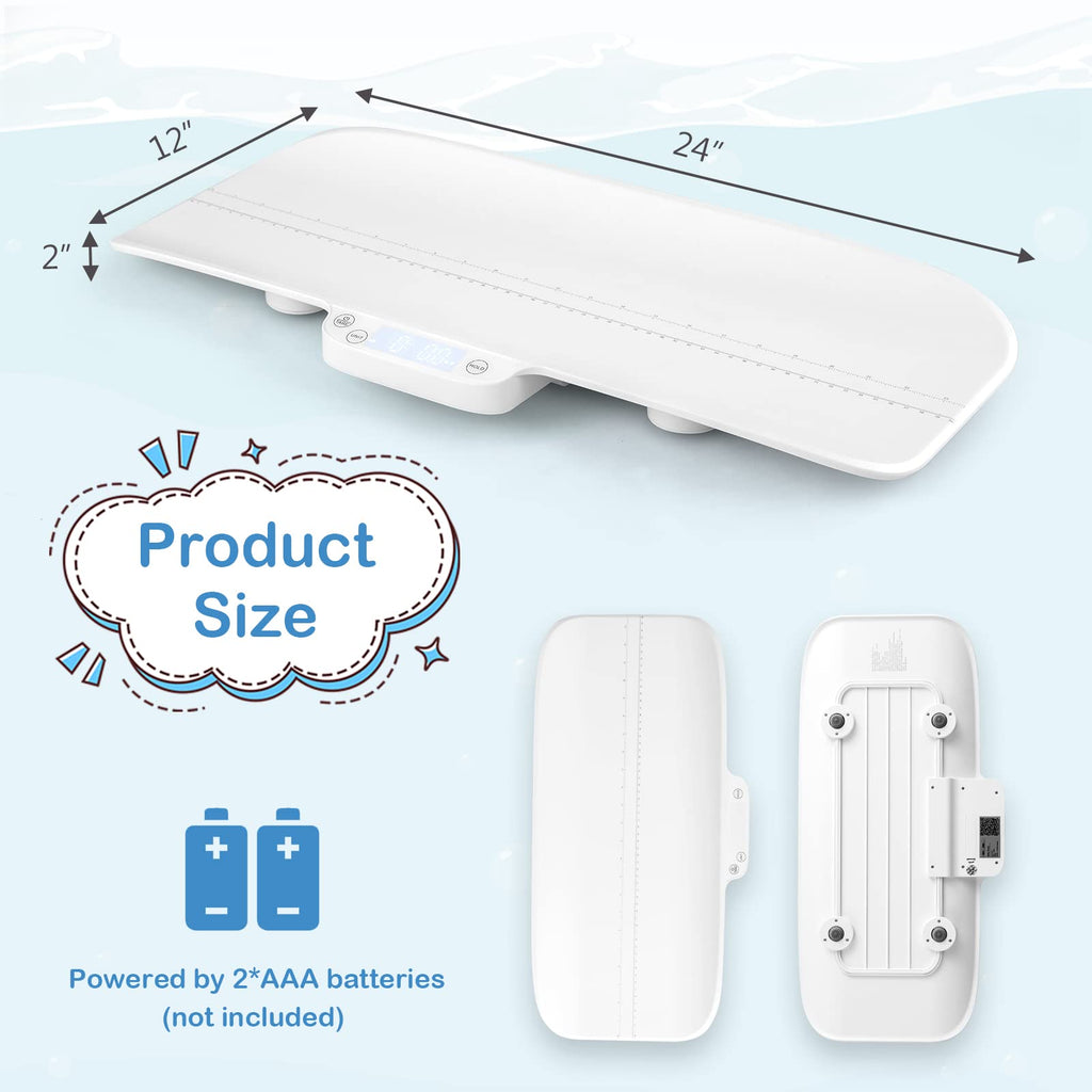 Baby Scale with Digital LED Display, 4 Weighing Modes, Curved Tray A8880