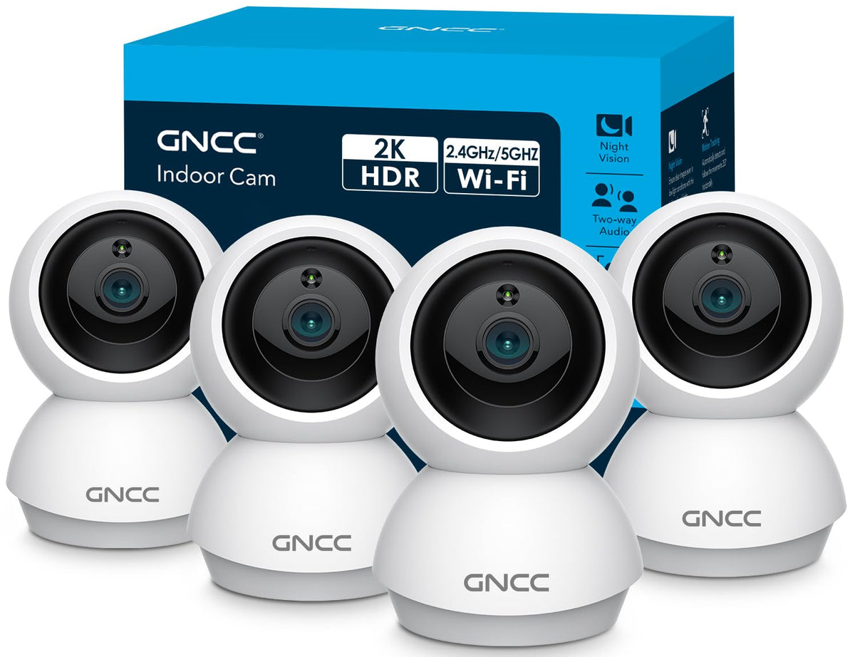 5Ghz WiFi Indoor Camera with 360°PTZ, 4 Pack S798