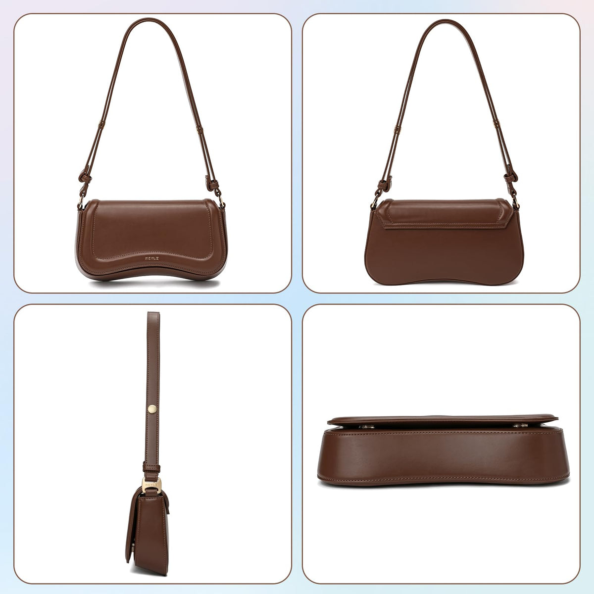 Waterproof Leather Small Shoulder Bag I208651