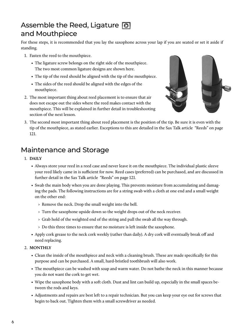Alto Sax Beginner Guide with Online Audio and Video X620