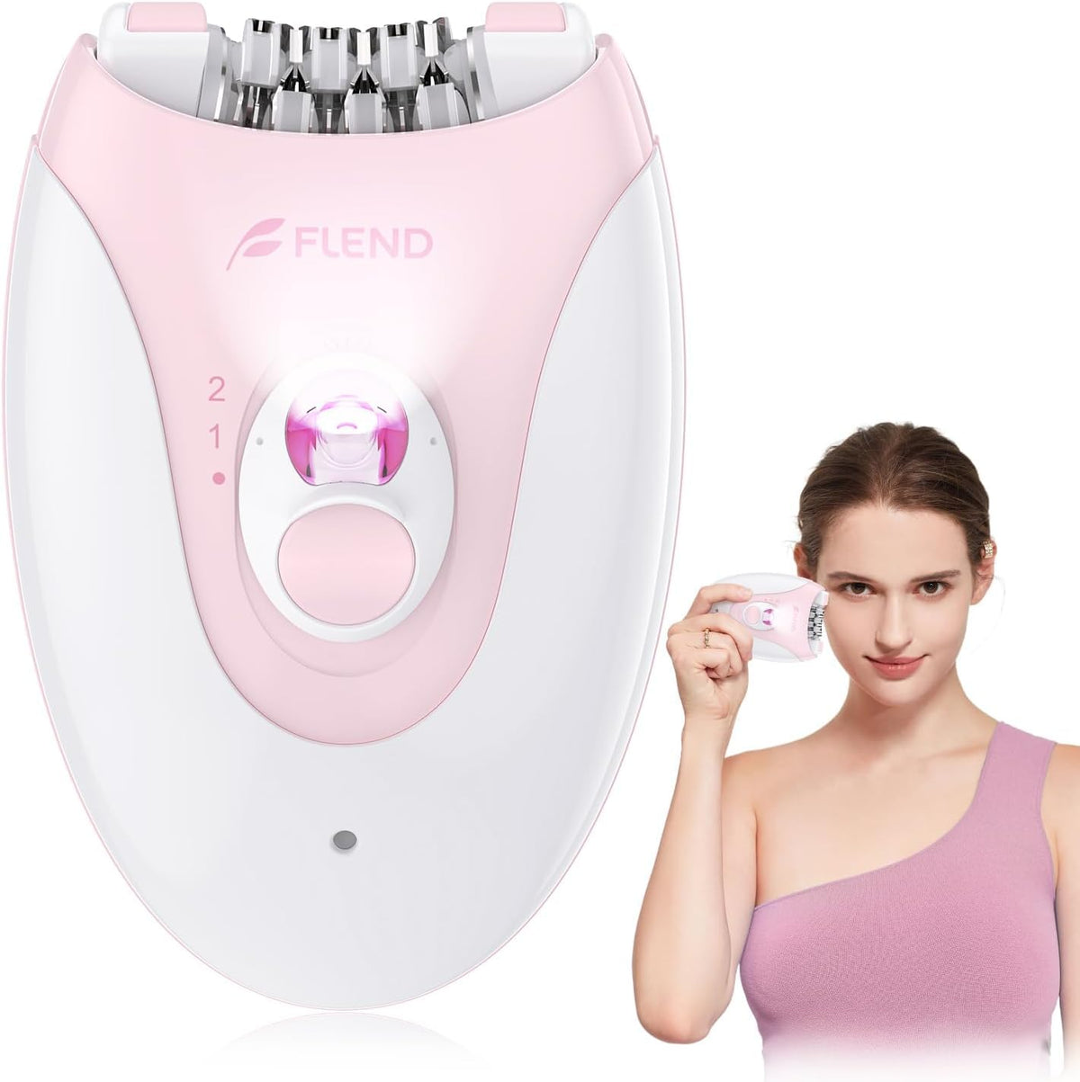 2-Speed Rechargeable Epilator with LED Light T550
