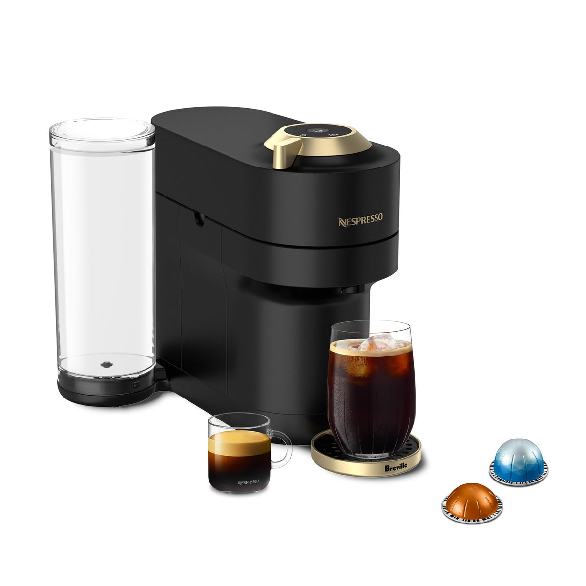 Matte Black Gold Coffee and Espresso Maker N553