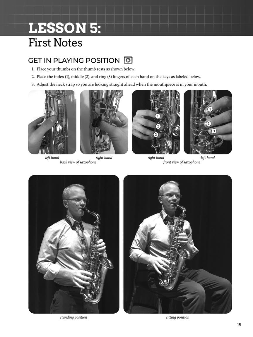 Alto Sax Beginner Guide with Online Audio and Video X620