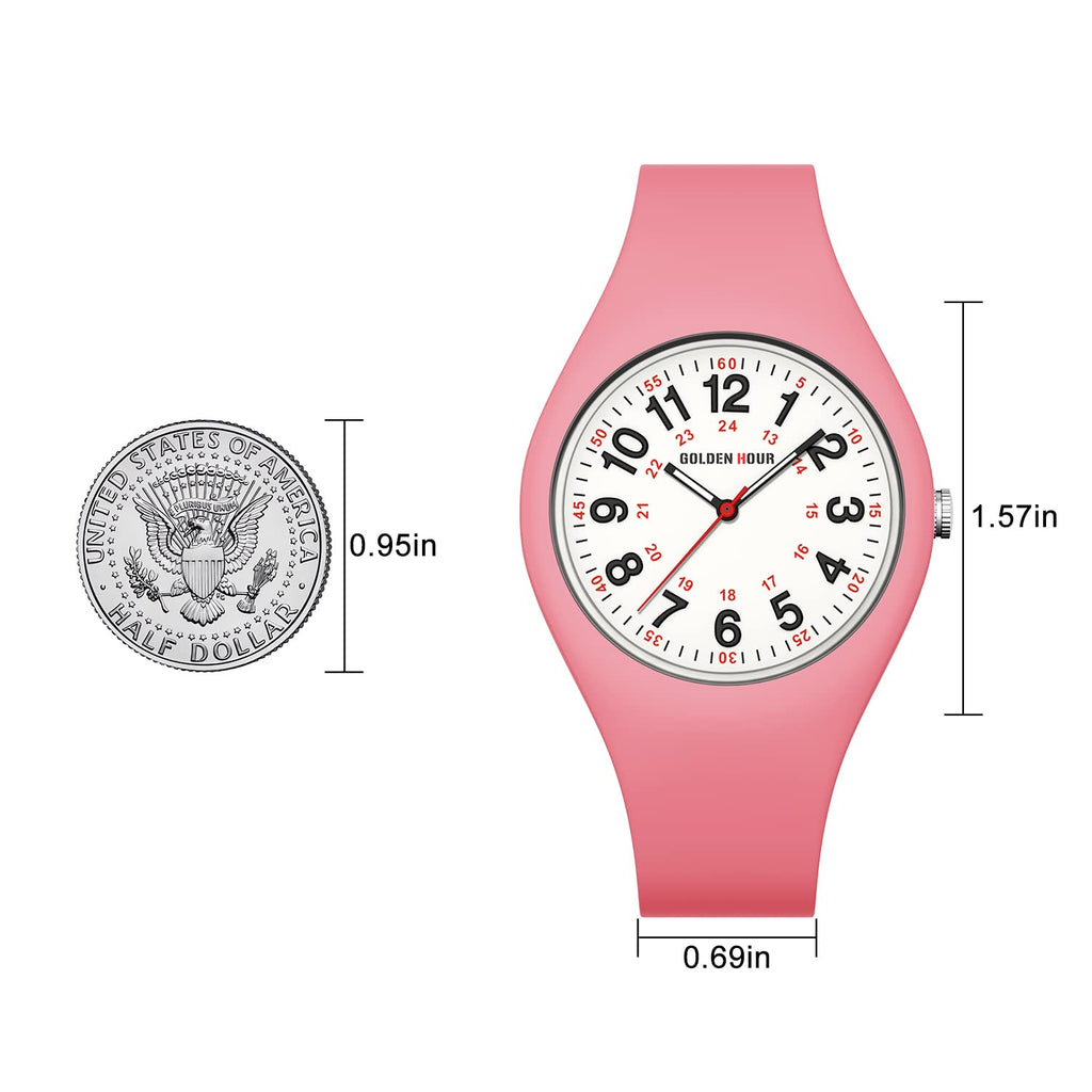 Waterproof Analog Unisex Watches Silicone Strap W359