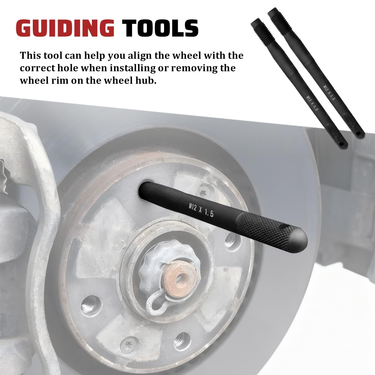 M12 x 1.5 Steel Wheel Alignment Pin I726385