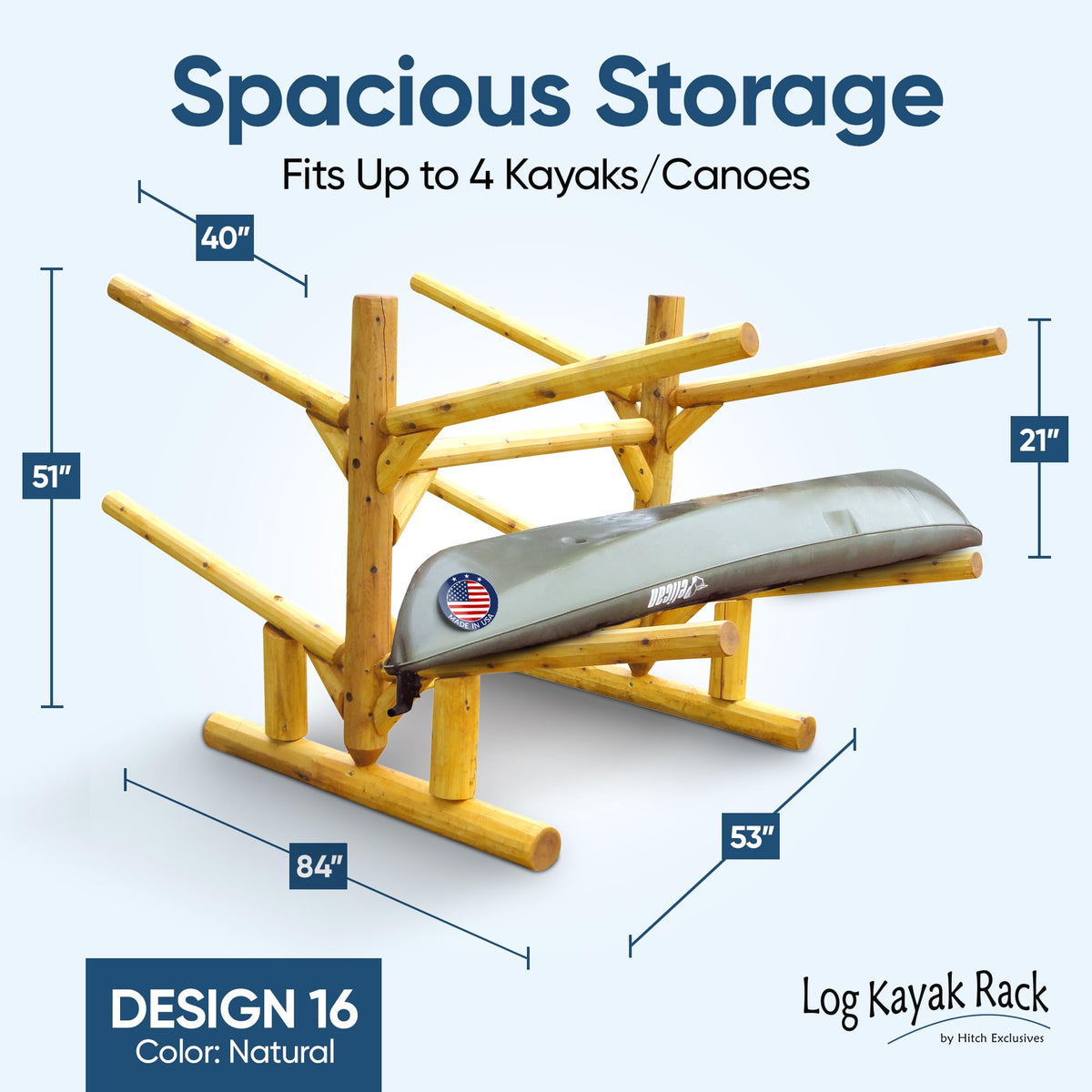 Freestanding Heavy Duty Canoe and SUP Storage Rack A20895