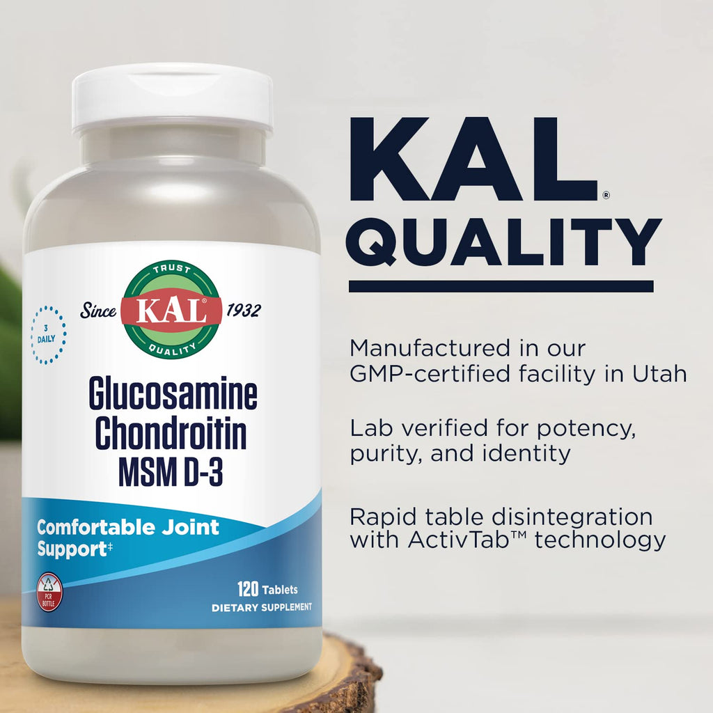 Glucosamine Chondroitin MSM D3 120 Tablets D83691