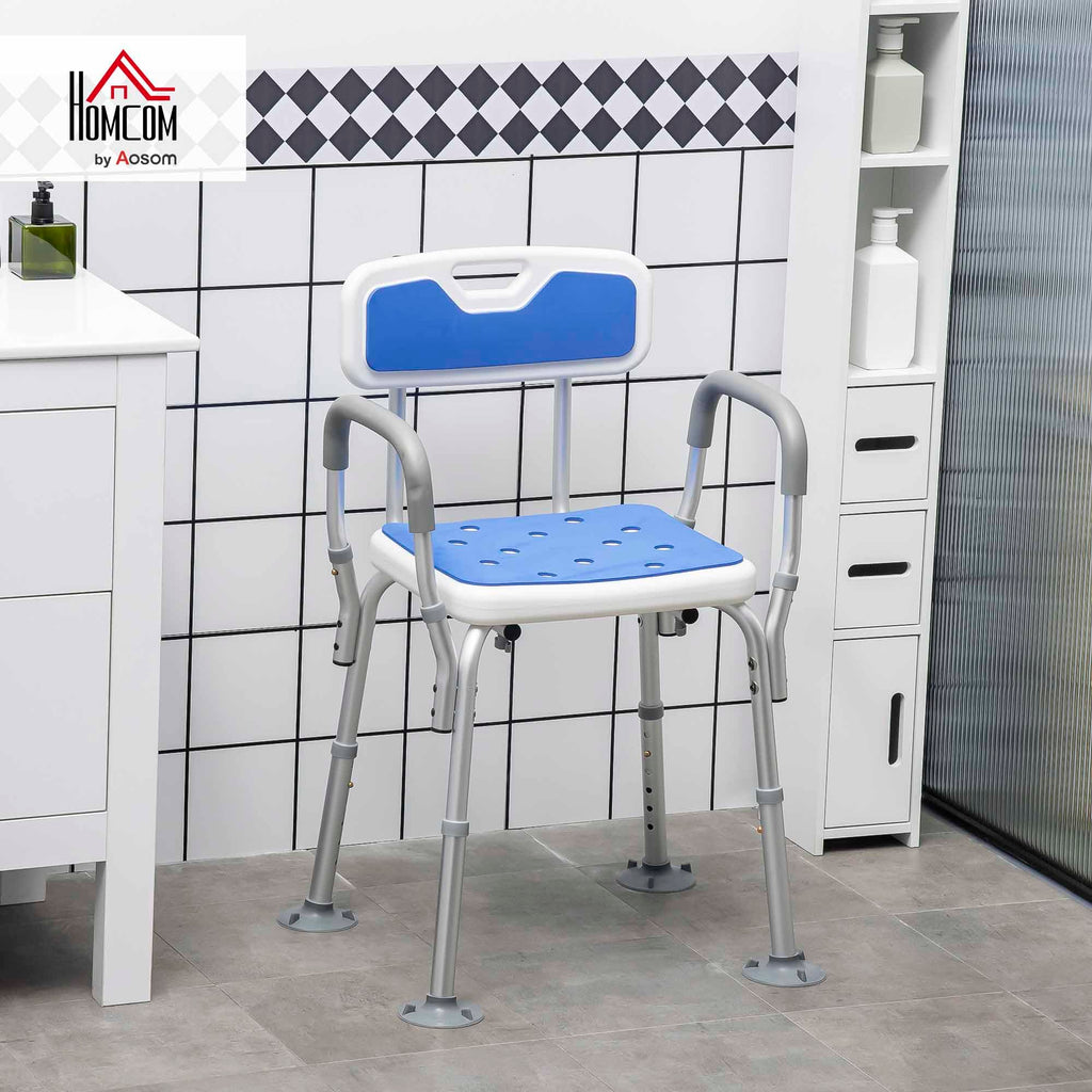 Padded Shower Chair with Arms and Back M313
