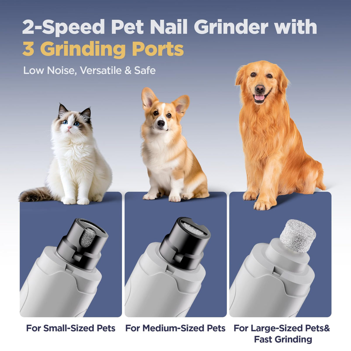 Electric Pet Nail Grinder with LED Lights P91901