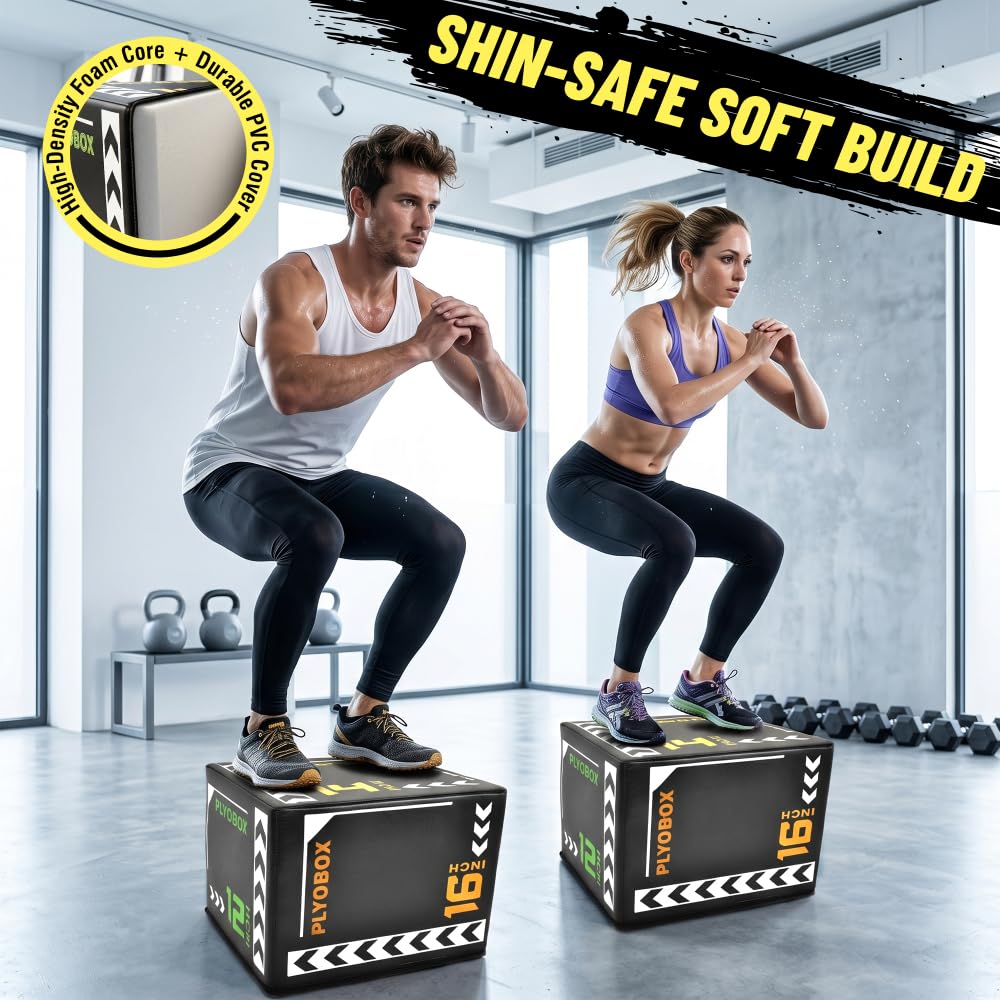 12/14/16 Inch 3-in-1 Plyometric Jump Box R4007