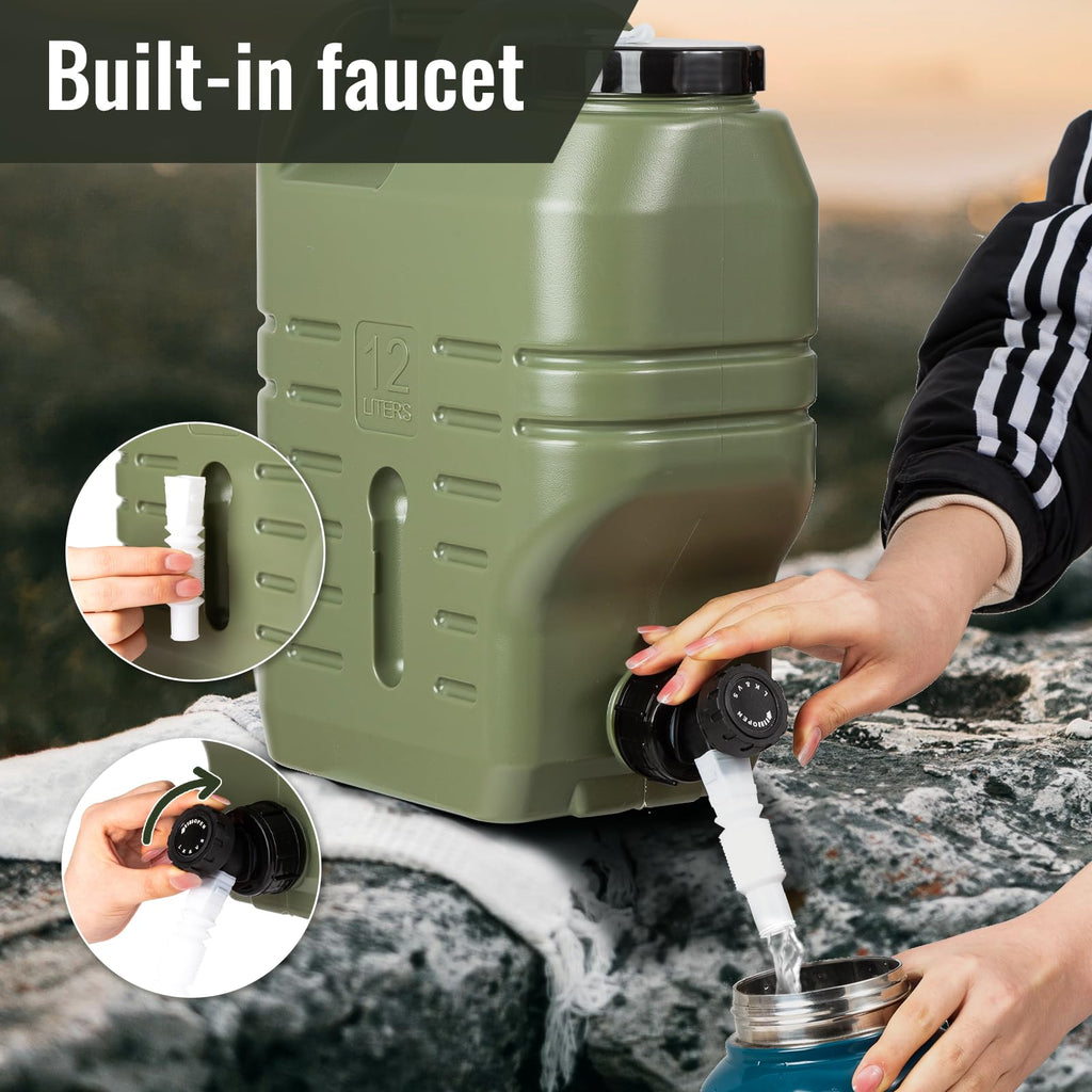 3.2 Gallon Camping Water Jug with Spout X3654