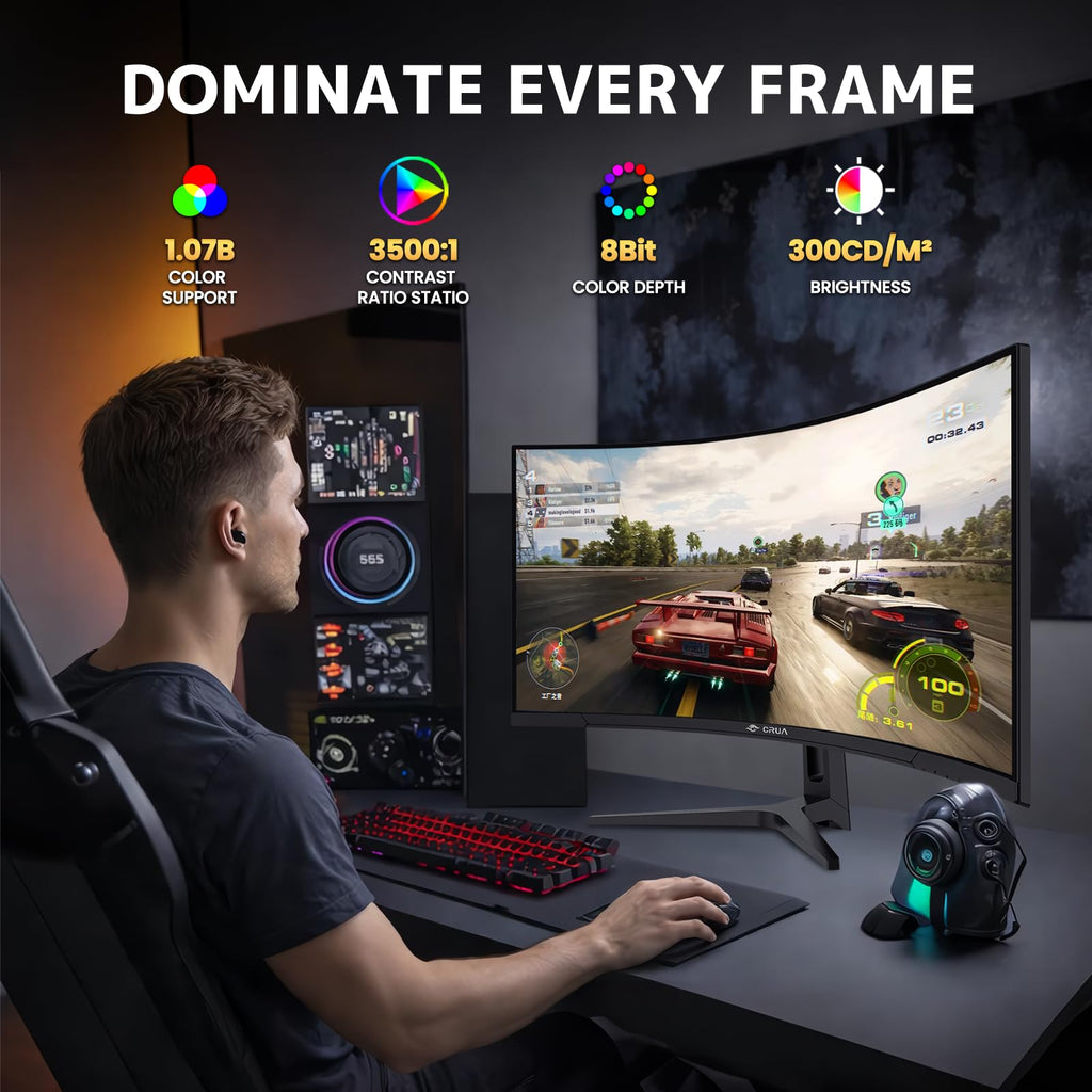 34" WQHD 240Hz Ultrawide Curved Gaming Monitor T772