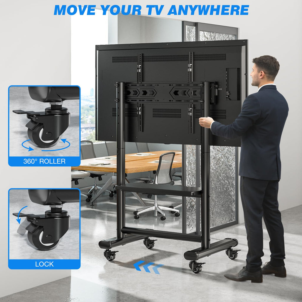 Heavy Duty Mobile TV Stand for 50-92 Inch TVs J548