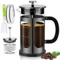 French Press Coffee Maker 34oz with 4 Filters Borosilicate Glass T608