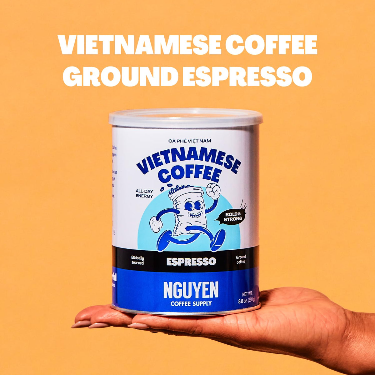 Ground Espresso Medium-Dark Roast 100% Robusta Coffee Q7365
