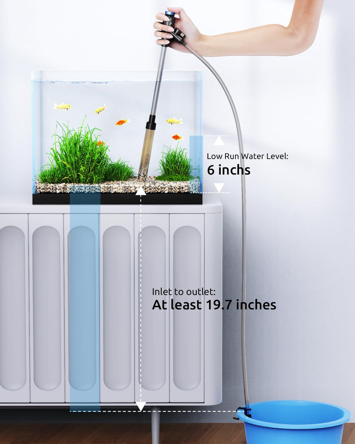 Aquarium Gravel Siphon Vacuum up to 50 Gal M61161