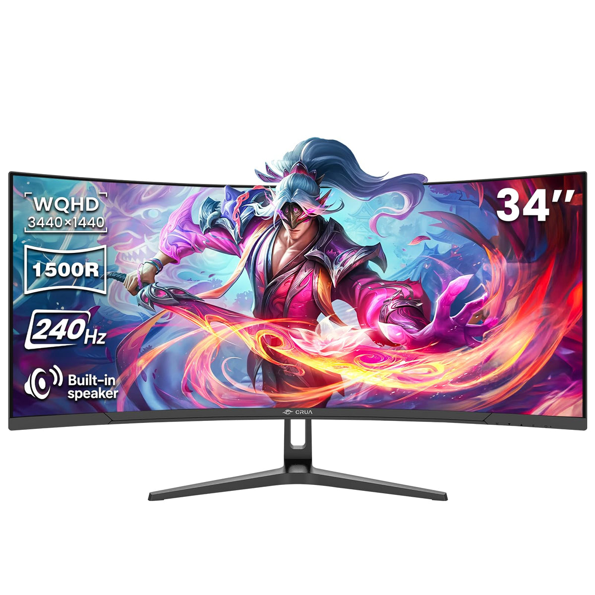 34" WQHD 240Hz Ultrawide Curved Gaming Monitor T772