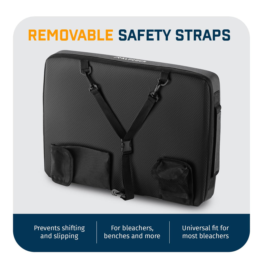 Portable Extra Thick Stadium Seat Cushion with Cup Holder A350816