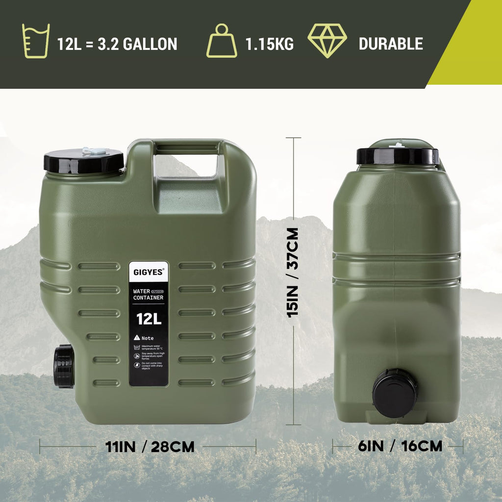 3.2 Gallon Camping Water Jug with Spout X3654