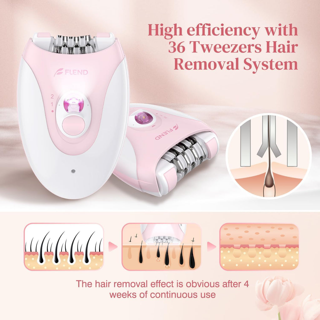 2-Speed Rechargeable Epilator with LED Light T550