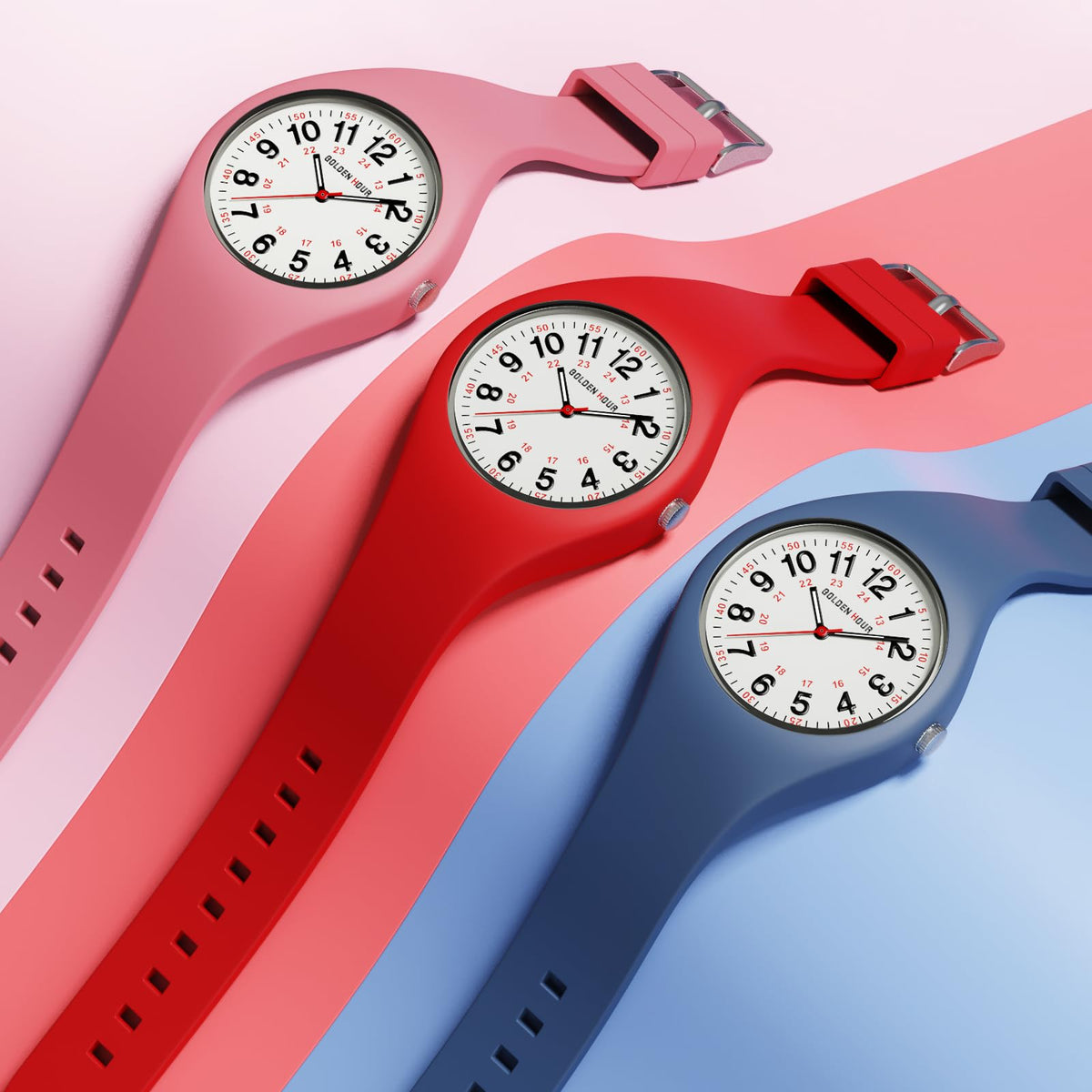 Waterproof Analog Unisex Watches Silicone Strap W359