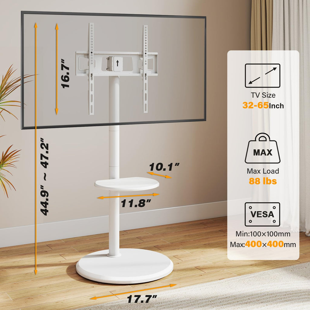 Rolling Mobile TV Stand for 32-65 Inch Flat Screen TVs Y4222