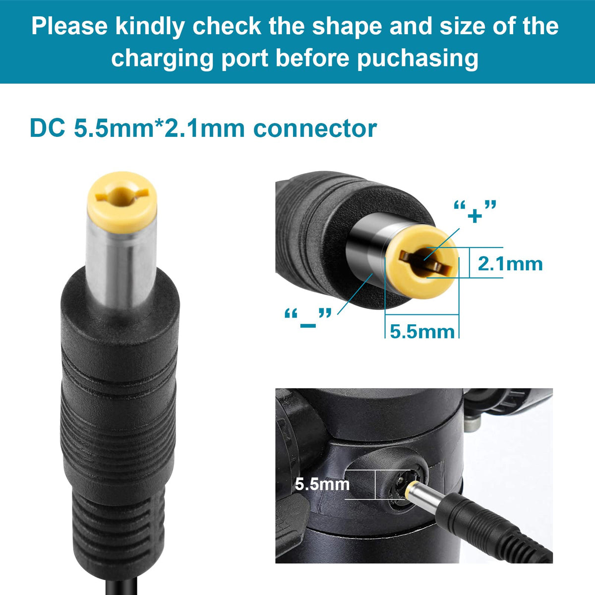 54.6V 2A Charger 5.5mm for 48V Battery T154