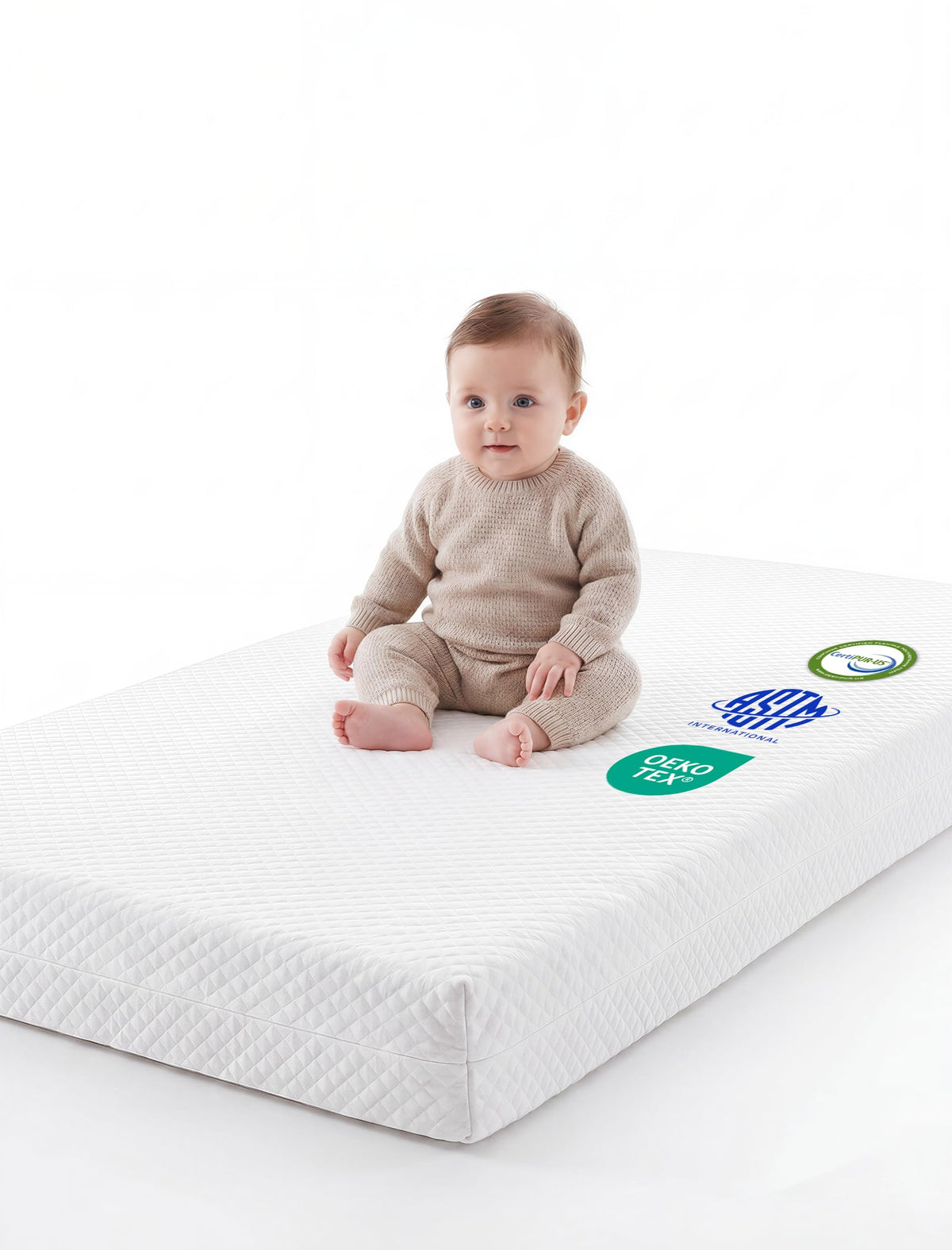 Dual-Sided Memory Foam Waterproof Crib Mattress Y9115