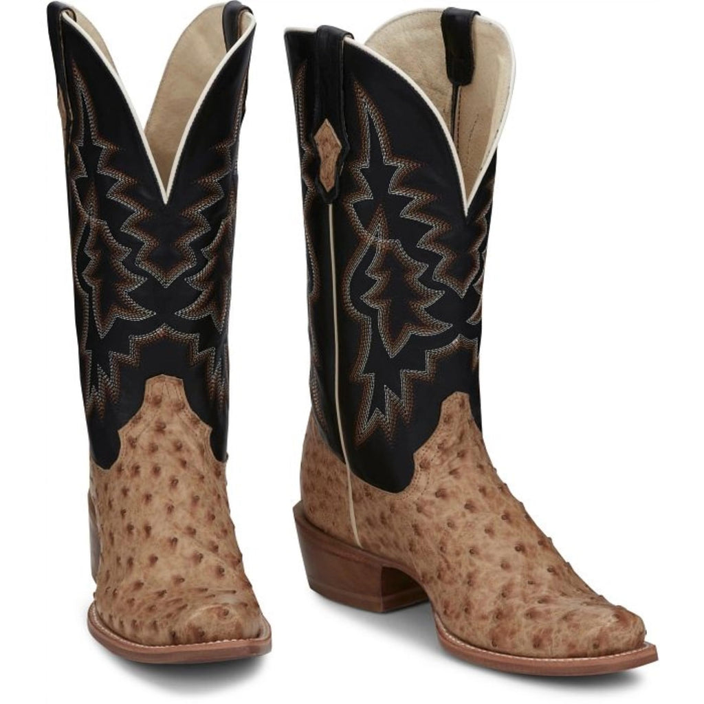 Full Quill Ostrich Leather Western Boots X114