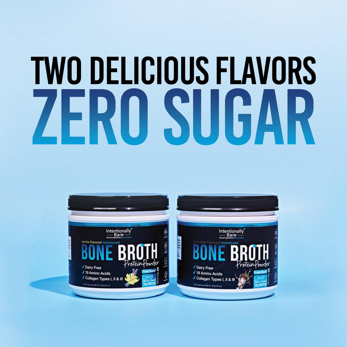 Grass-fed Vanilla Bone Broth Protein Powder 16.5oz E505052