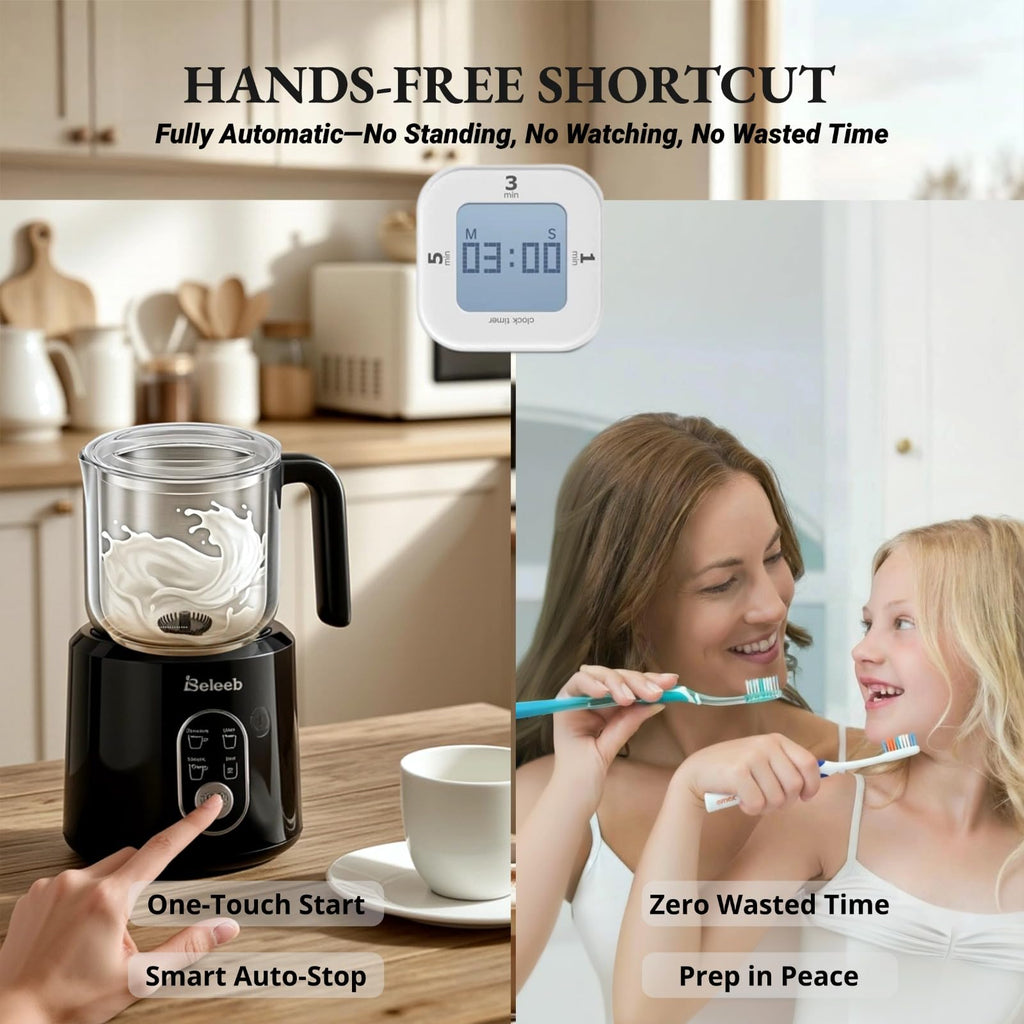 Detachable Milk Frother and Steamer 11.8oz N5536
