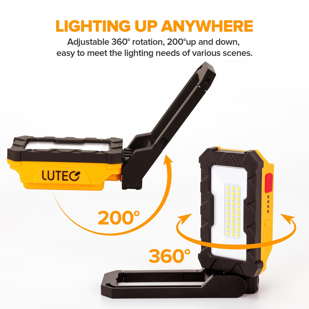 1000 Lumens LED Rechargeable Magnetic Work Light M8476