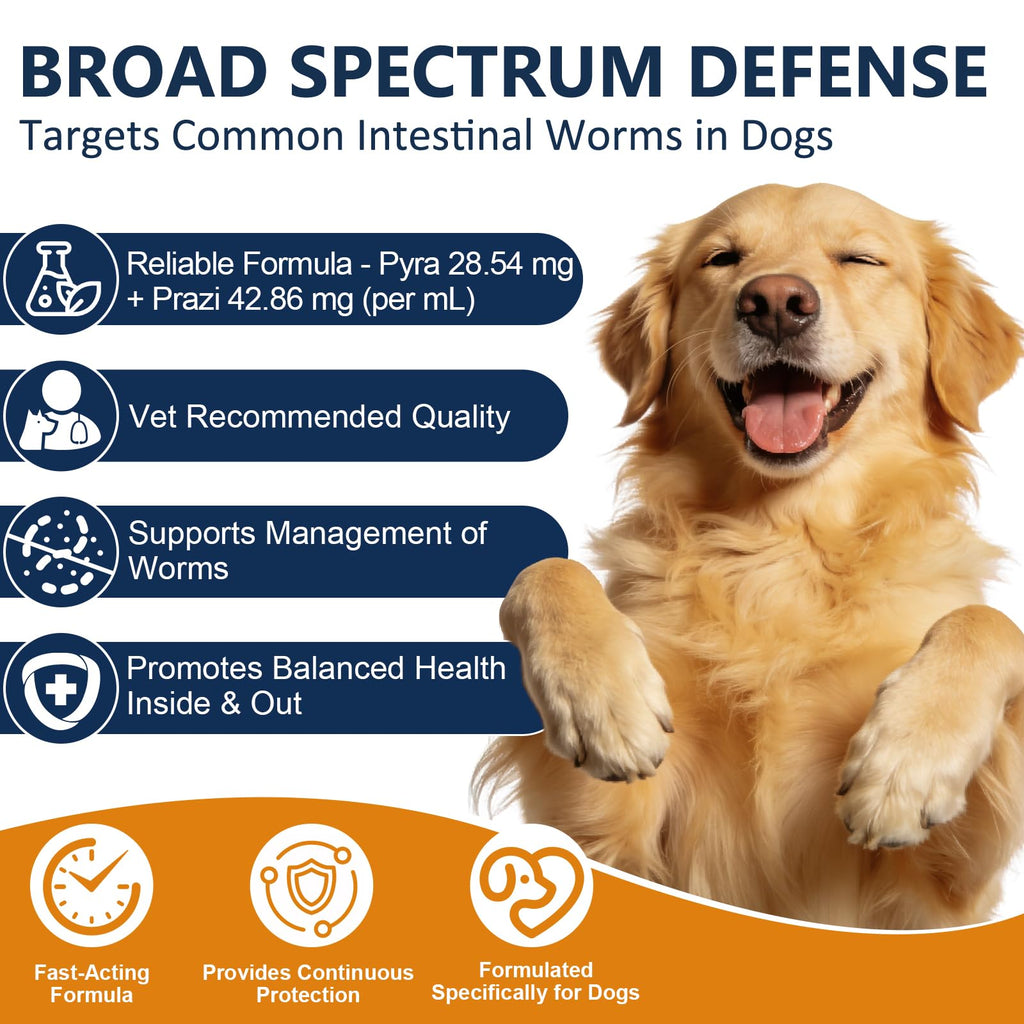 7-Way Dog Dewormer Oral Treatment 3.4 fl oz W8240