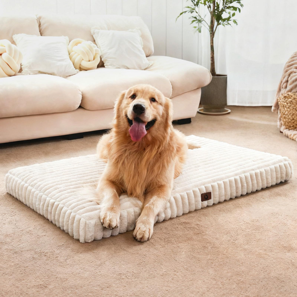 Orthopedic Foam Dog Bed with Waterproof Lining T532